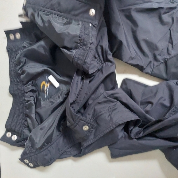 Rawik Outerwear Black Pants Ski Snow Waterproof Women Size M Side Zip Snap Butto - Picture 8 of 14